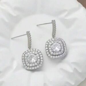 Diamond Dangle Earrings